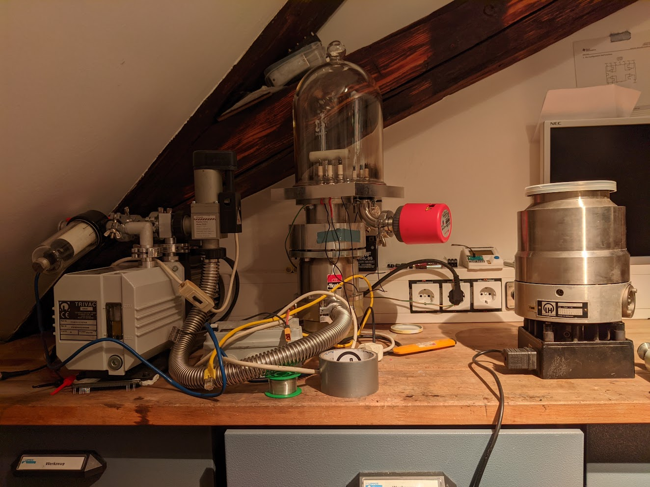 Vacuum pumps on my workbench