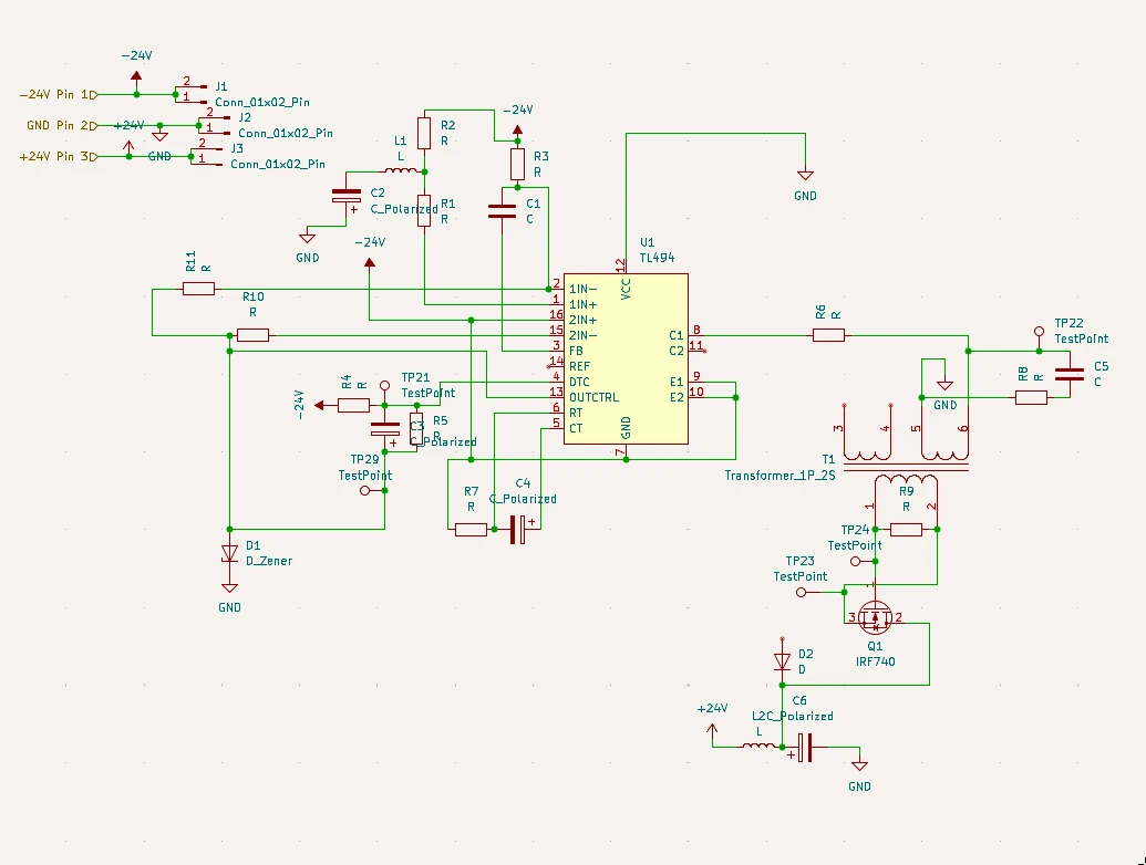 Primary side of the DCDC module
