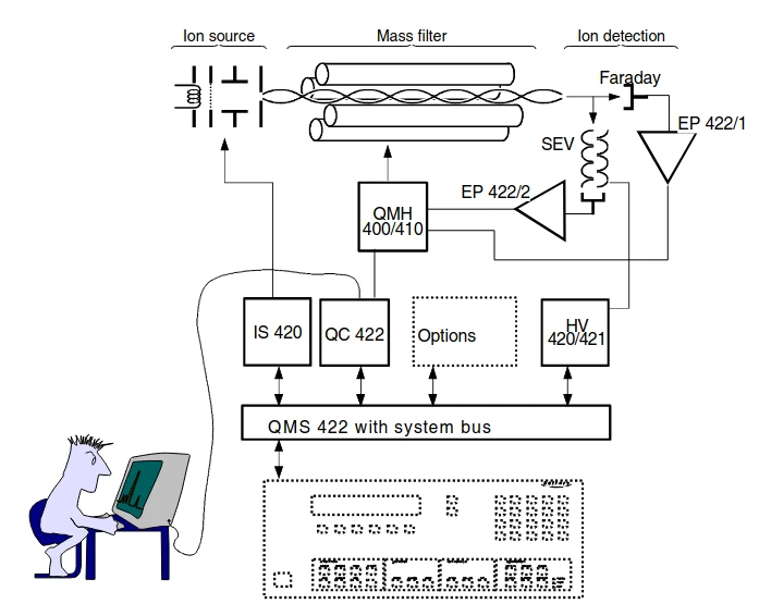 Schematic representation of the system